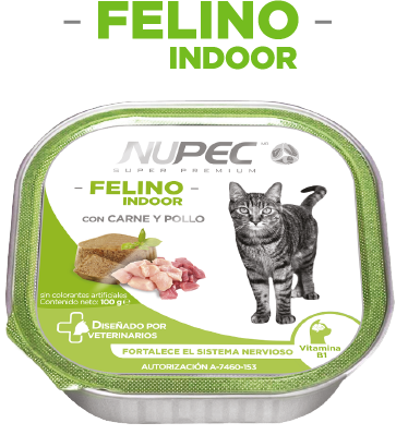 NUPEC FELINO INDOOR HÚMEDO 16 pza
